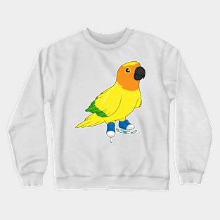 Parrot Ice skating Ice skates Crewneck Sweatshirt